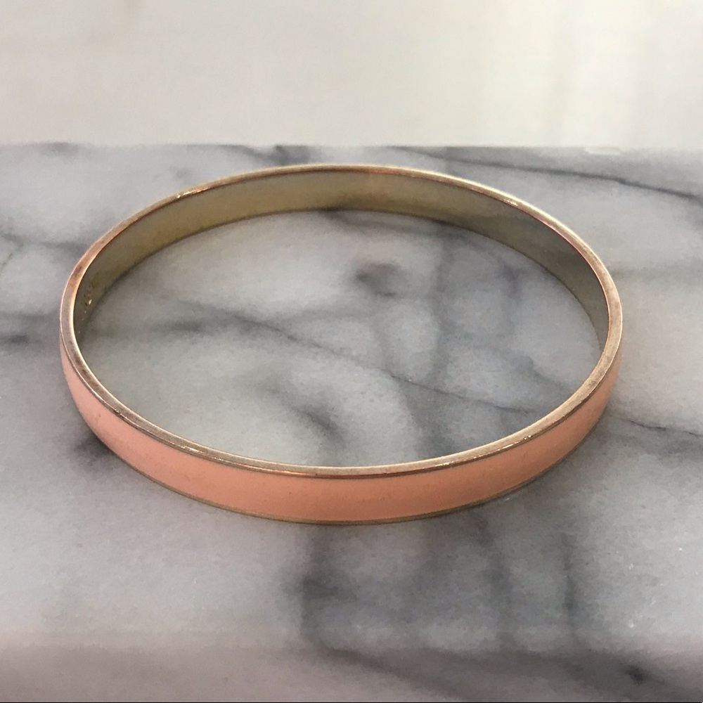 J.Crew Pink & Gold Bangle Bracelet
